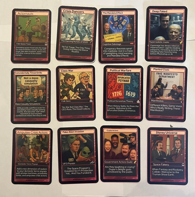 Psyop Trading Cards (set of 12)