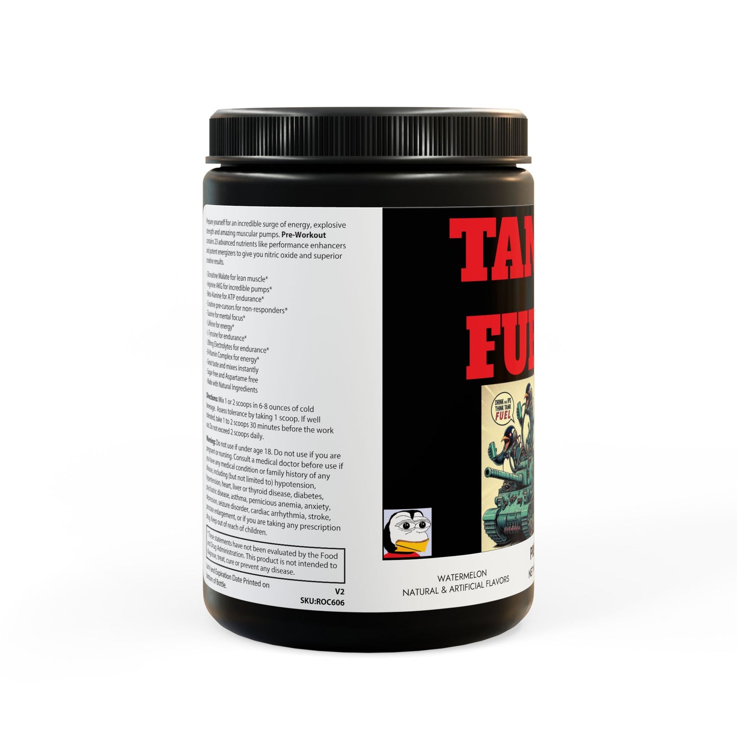 TANK FUEL, Official IPS Pre-Workout Supplement, Watermelon (300g, 10.58oz)