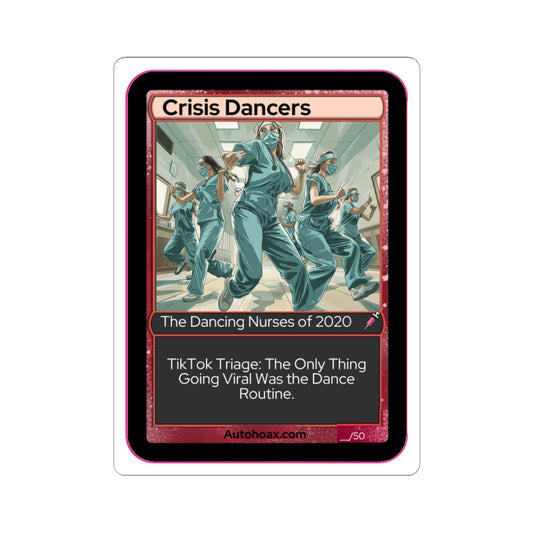 Crisis Dancers Kiss-Cut Stickers | Fun Nurse Gift | TikTok Trend | Dance Decor | Quirky Decor | Health Care Humor