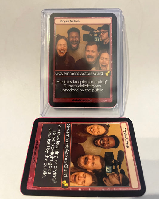 Psyop Trading Card: "Crysis Actors"